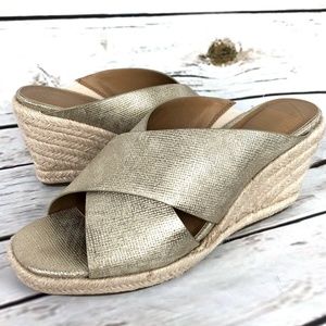 Womens New Direction Espadrille Wedge Open Toe 8
